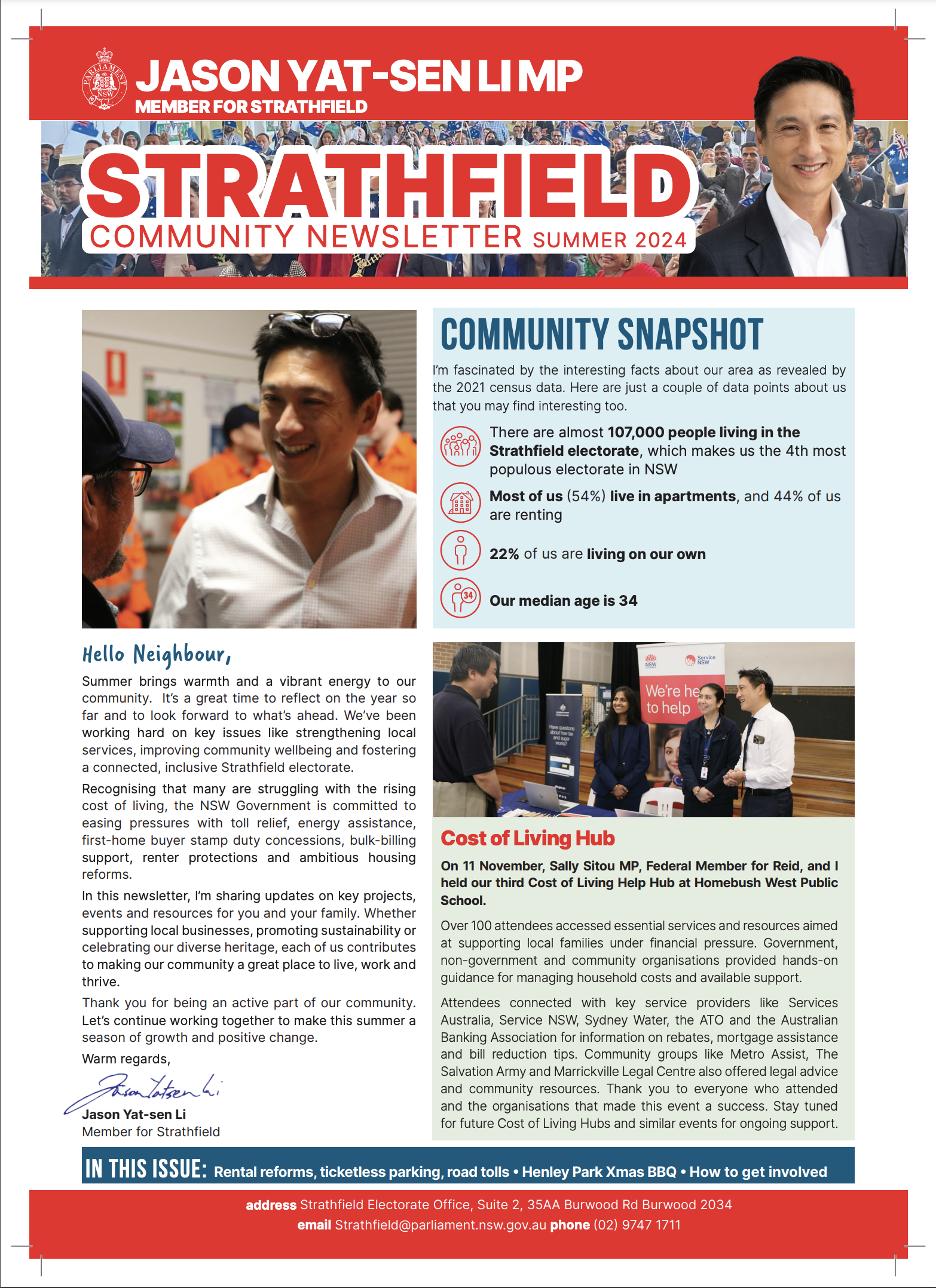 Summer Newsletter page 1